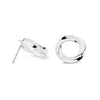 Aurora Series Handcrafted Japanese Jewelry Minimalist Earrings Sterling Silver Mirror hk+np Studio