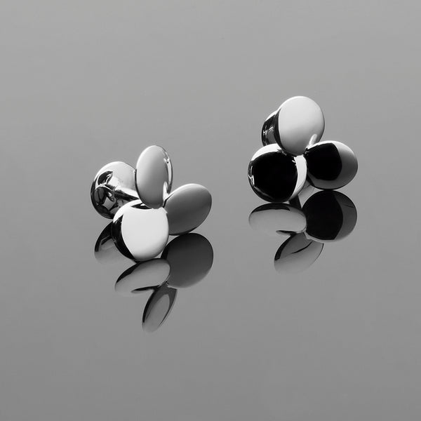 日本製手作りジュエリー |「クローバー」 シリーズの カフリンク – hk+