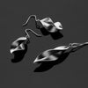 Spiral Series Handcrafted Japanese Jewelry Minimalist Earrings Sterling Silver Matte hk+np Studio