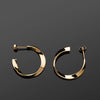Twist Series Handcrafted Japanese Minimalist Earrings Vermeil Mirror hk+np Studio