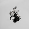 Clover Series Handcrafted Japanese Jewelry Minimalist Earrings Sterling Silver Matte hk+np Studio