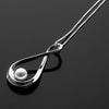 Infinity Series Handcrafted Japanese Jewelry Pendant Necklace Sterling Silver Mirror Akoya Pearl hk+np Studio