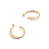 Twist Series Handcrafted Japanese Minimalist Earrings Vermeil Matte hk+np Studio